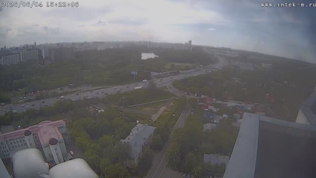 МКАД. Въезд в Перловку