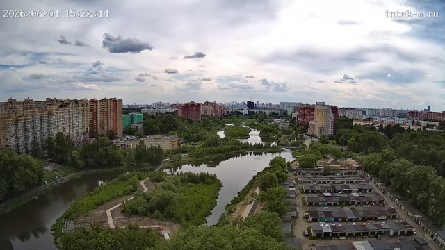 Набережная реки Яузы в Мытищах