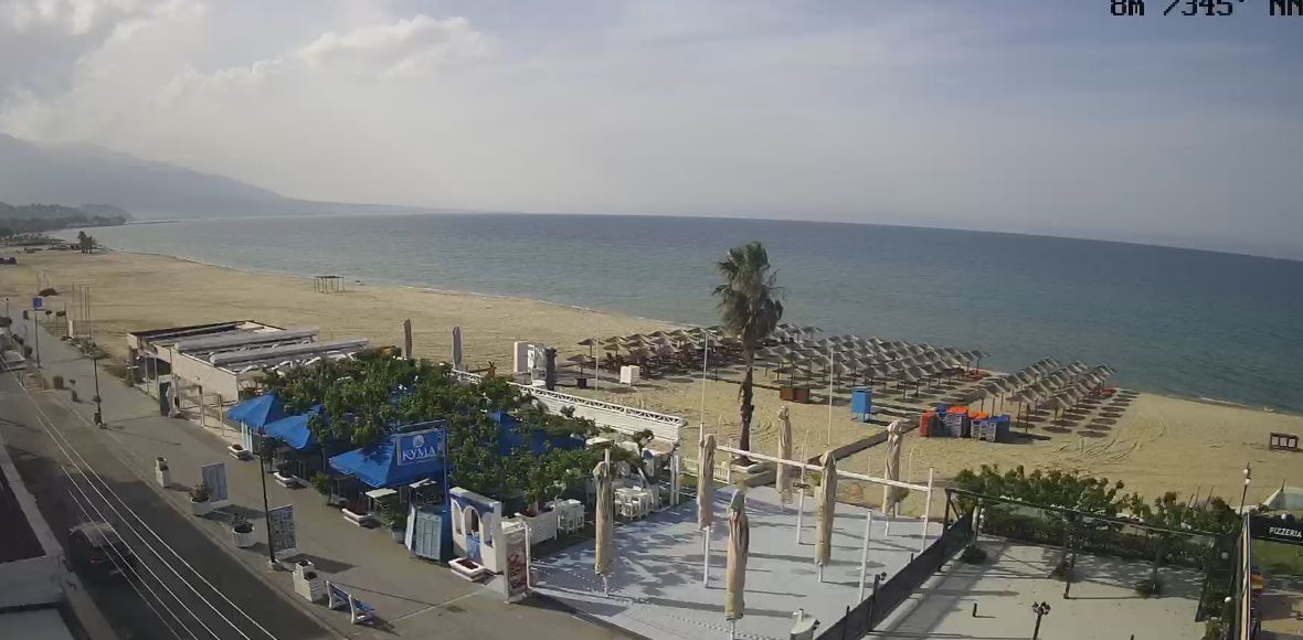 Панорама пляжа и набережной