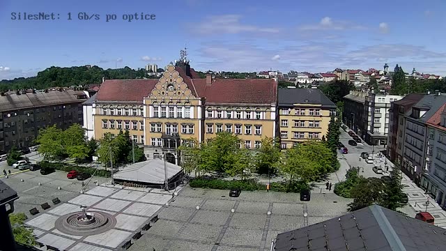 Панорама Рыночной площади в Цешине