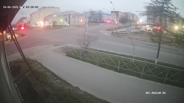 Перекресток улиц Якутская и Гагарина