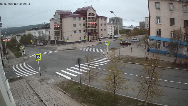 Перекресток улиц Парковая и Горького