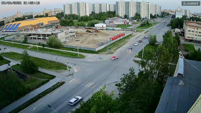 Перекресток улиц Дзержинского и Спортивная