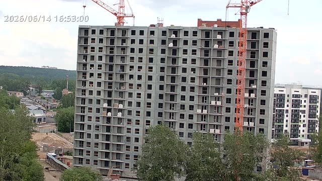 Вид на строящийся ЖК на улице Танцорова
