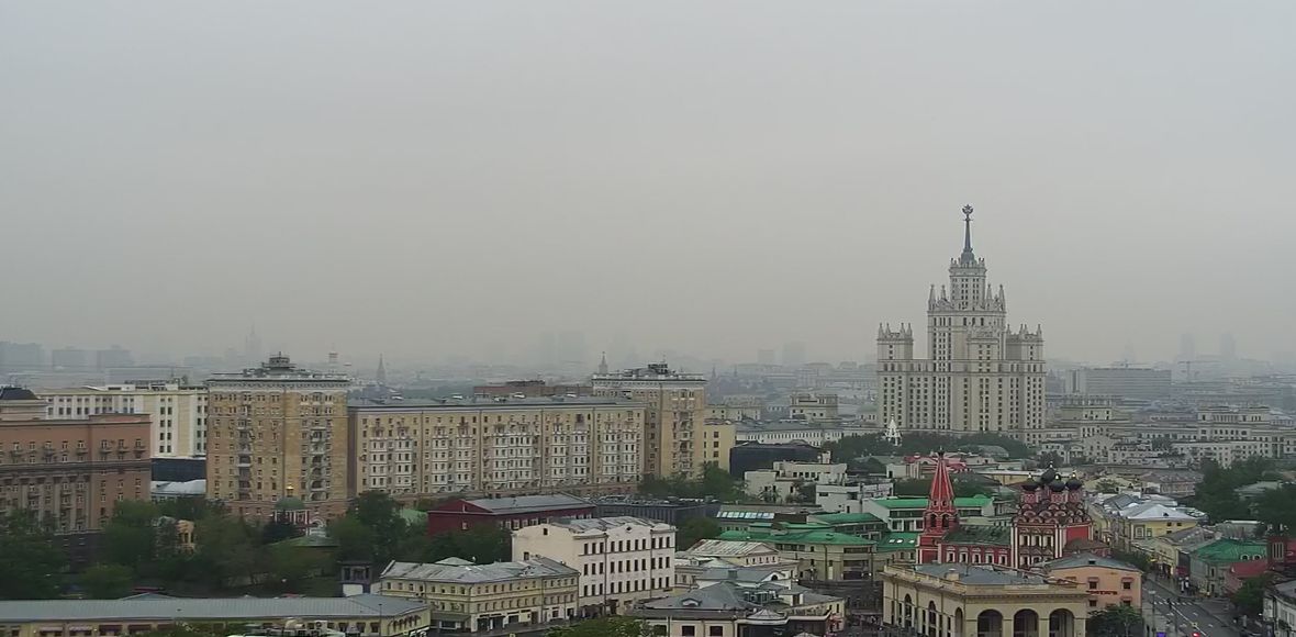 Москва: Панорама центра столицы с Марксистской улицы