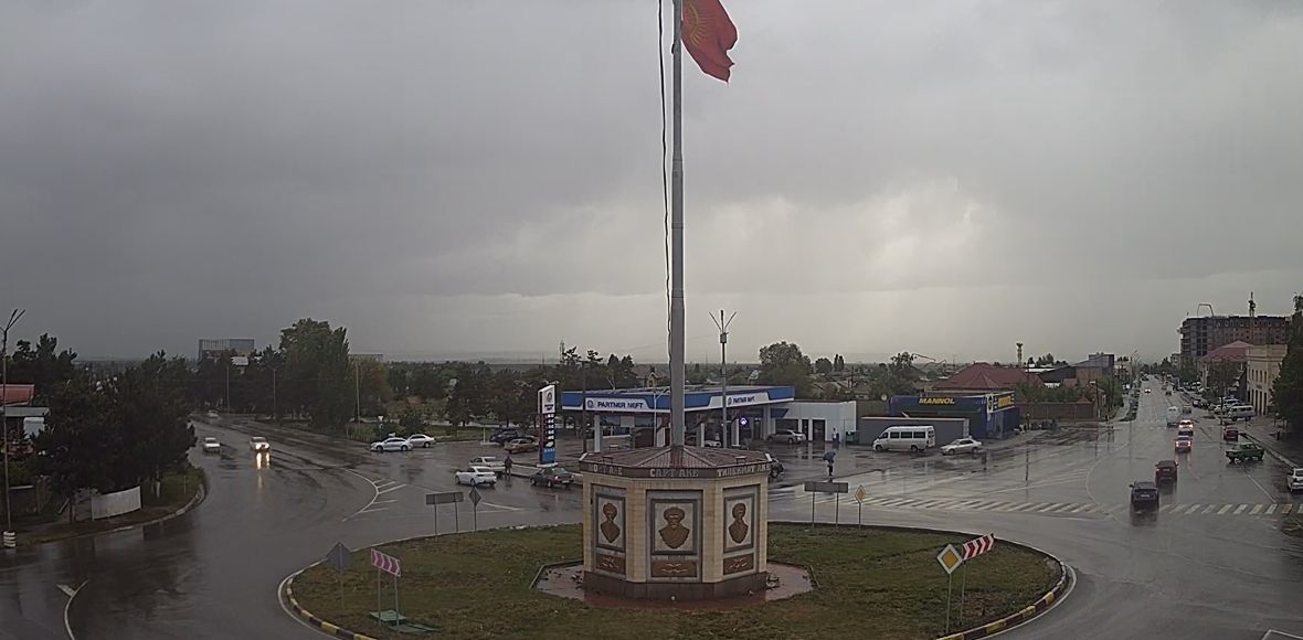 Вид на въезд в город