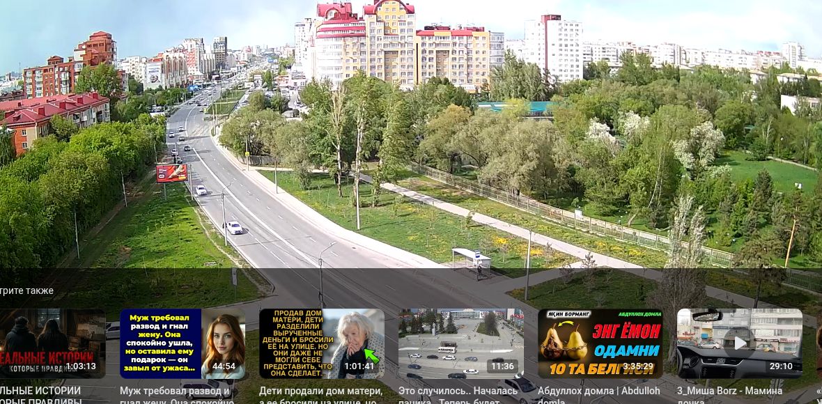 Омск: Панорама улицы Маршала Жукова и парка Юннатов